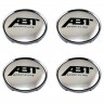 Колпачки на диски 62/56/8 со стикером Volkswagen ABT Sportsline хром 
