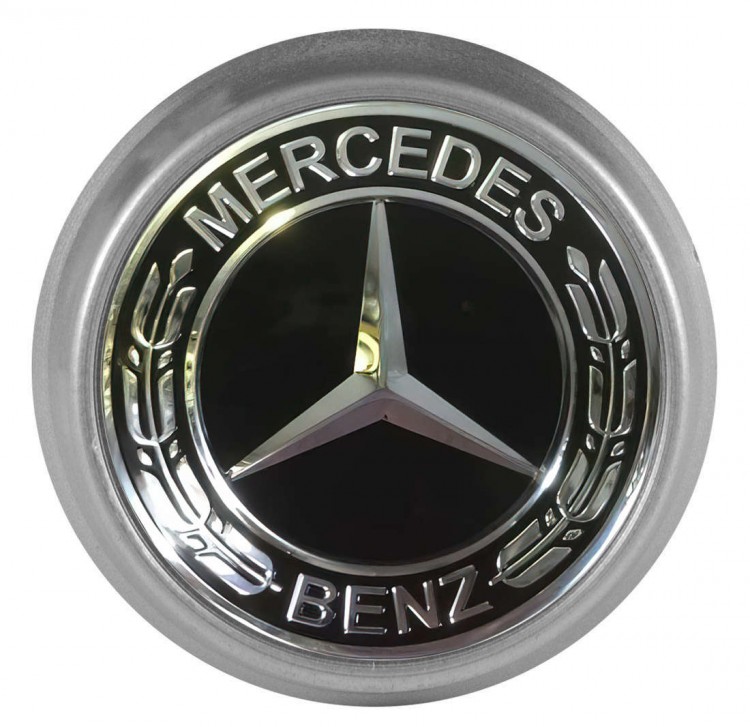 Заглушка на диски Mercedes Benz 74/70/9 черный