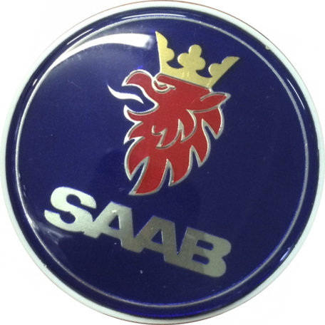 Колпачок на диски SAAB 62/59/9 синий-хром