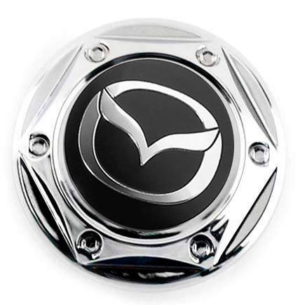 Колпачок на диски Mazda 68/62/10 black гайка 