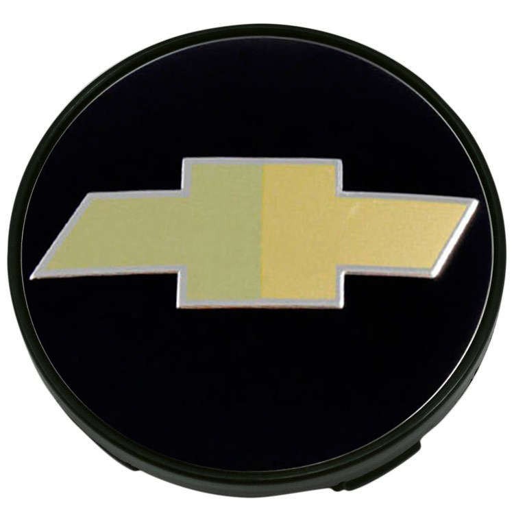 Колпачки на диски Chevrolet 60/56/9 черный/золото