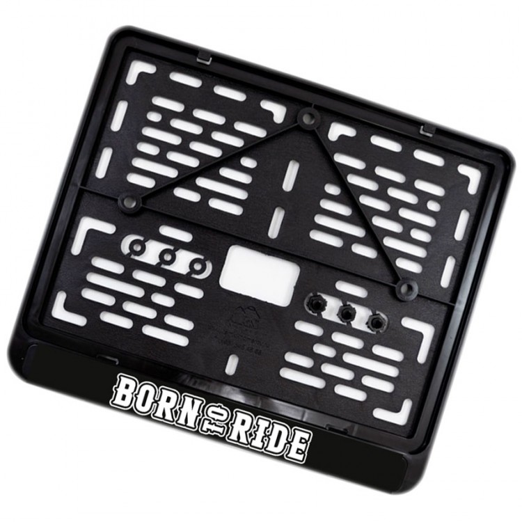 Рамка для номера мотоцикла Born to Ride 245х185 мм
