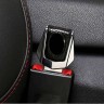 Заглушка ремня безопасности Lexus хром премиум красная