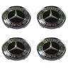 Колпачки на диски 62/56/8 со стикером Mercedes Benz черный 