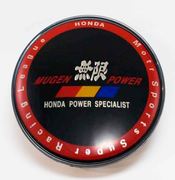 Заглушка литого диска Honda mugen power 68/65/12 черный 