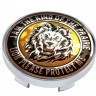 Колпачок на диски Protect Lion 60/56/9 хром-черный 