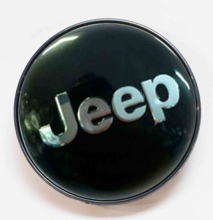 Заглушка литого диска Jeep 68/65/12 черный 