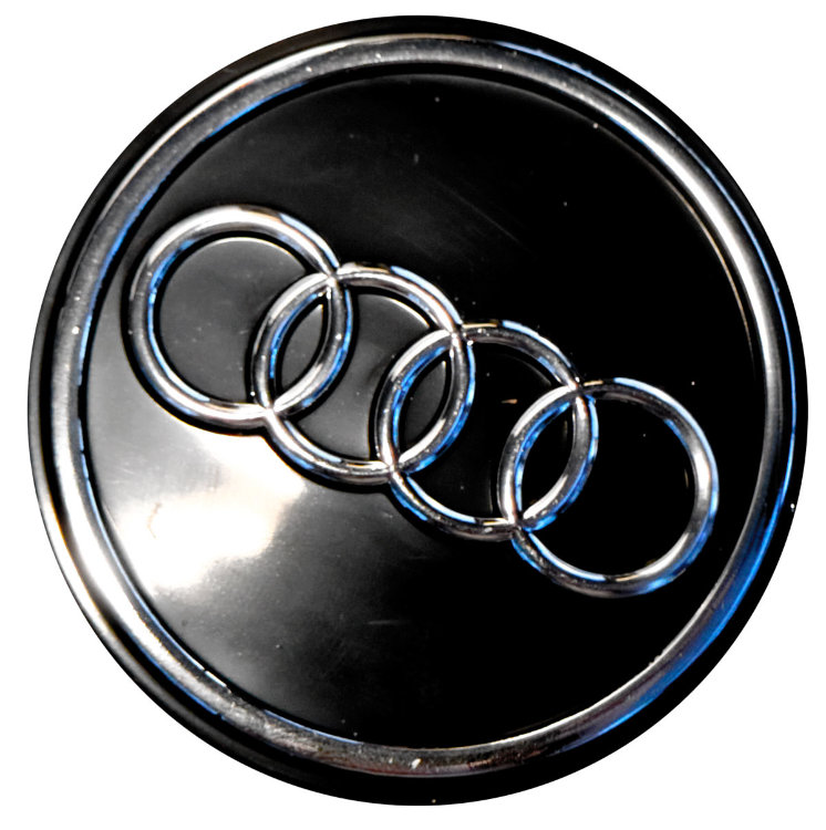 Колпачок на диски Audi, 63/55/7 черный хром