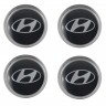Колпачки на диски ВСМПО со стикером Hyundai 74/70/9 черный 