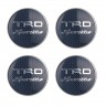 Колпачок на диски Toyota TRD 60/55/7 карбон/синий
