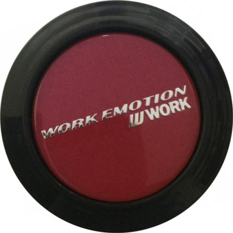 Колпачок на литые диски  WORK 64/60/10 черный-красный 