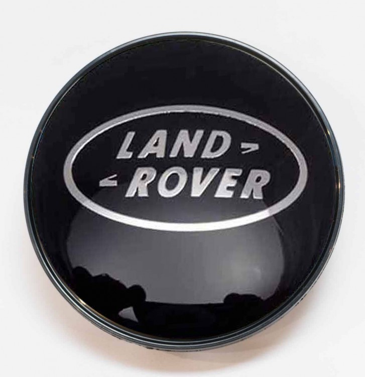 Заглушка литого диска Land Rover 68/65/12 черный 