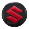 Наклейки на диски Suzuki black-red сфера 56 мм 
