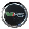 Заглушки для диска со стикером Skoda VRS (64/60/6) хром