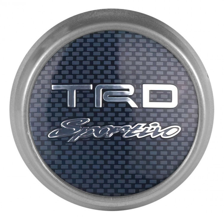 Заглушка на диски Toyota TRD 74/70/9 карбон синий