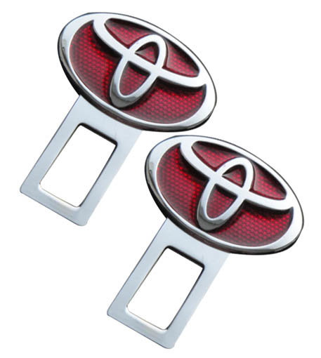 Заглушка ремня безопасности с логотипом Toyota хром