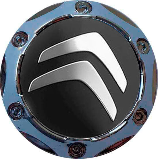 Колпачок на диски Citroen 64/56/9 хром-черный конус