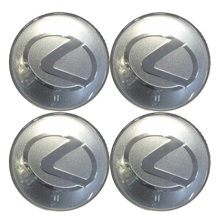 Наклейки на диски Lexus сфера 56 мм серебро