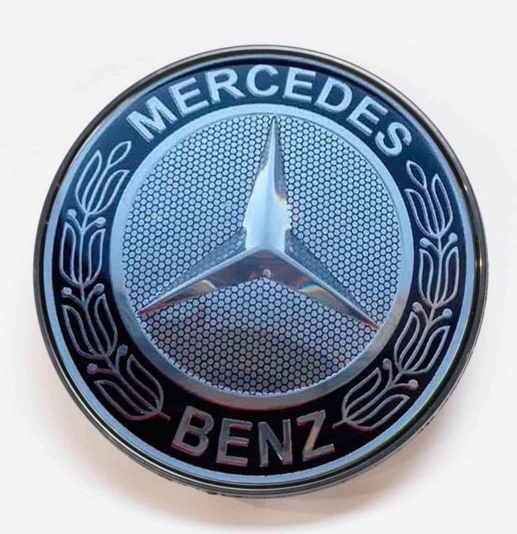 Заглушка литого диска Mercedes 68/65/12 черный
