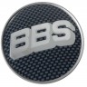 Колпачок на диски BBS 60/55/7 карбон/хром