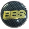 Колпачок на диски BBS 60/55/7 карбон/золото