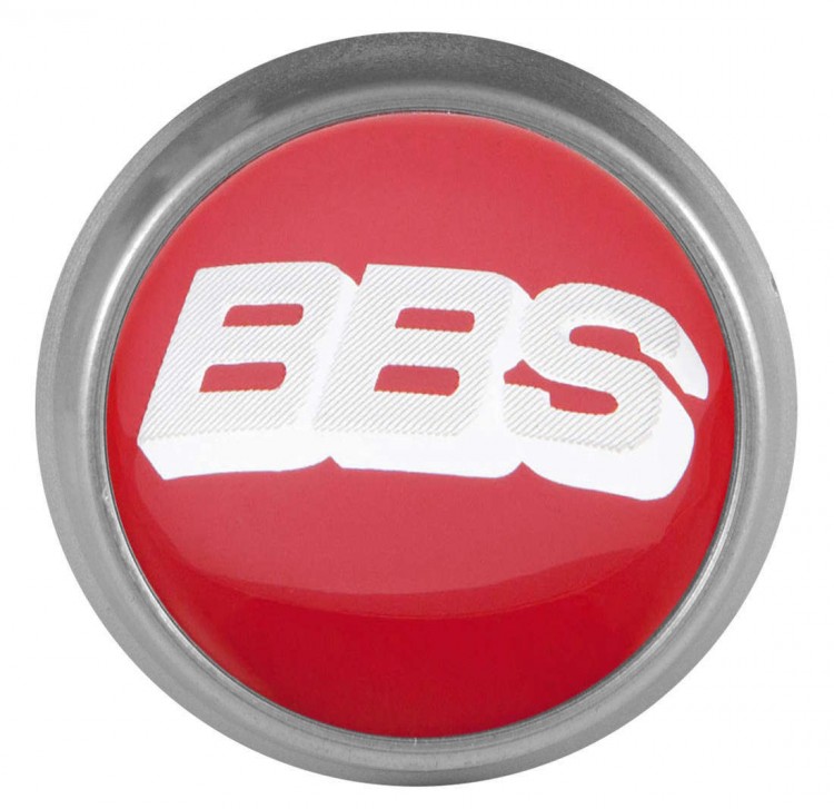 Колпачки на диски ВСМПО со стикером BBS 74/70/9 хром и красный