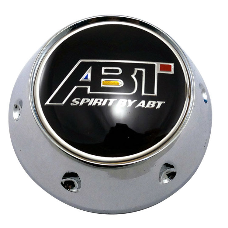 Колпачки для дисков КиК с наклейкой Abt Sportsline 62/55/6 конус хром 