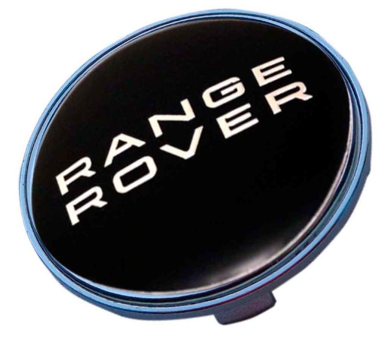 Колпачки ступицы Range Rover (69/64/11) black chrome 