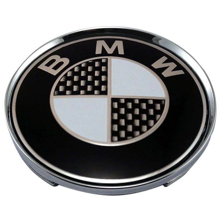Колпачки на диски BMW 65/60/12 черный и карбон 