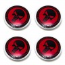 Колпачок на диски Punisher 60/55/7 черный и красный 