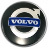 Колпачок на диски Volvo 60/55/7 черный хром