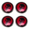 Колпачок на литые диски Punisher 58/50/11 черный и красный