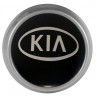 Колпачки на диски ВСМПО со стикером KIA 74/70/9 хром черный 