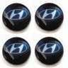 Заглушка литого диска Hyundai 67/56/16 черный  
