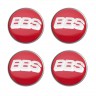 Колпачок на диски BBS 60/55/7 красный хром