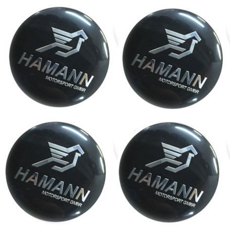 Наклейки на диски BMW Hamann black сфера 56 мм