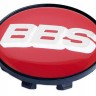 Колпачок на литые диски BBS 58/50/11 красный хром