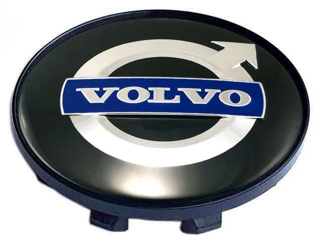 Колпачок на литые диски Volvo 58/50/11 черный хром 