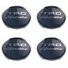 Колпачки на диски Toyota TRD 65/60/12 синий карбон и хром