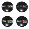 Стикеры для дисков Ralliart 56 мм сфера black/chrome