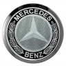 Заглушки для диска со стикером Mercedes Benz (64/60/6) хром