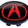 Колпачок на литые диски Acura 58/50/11 черный/красный 