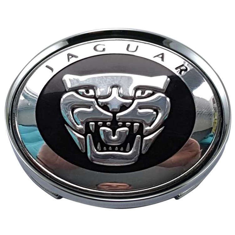Колпачок на диск Jaguar 59/50.5/9 хром и черный 